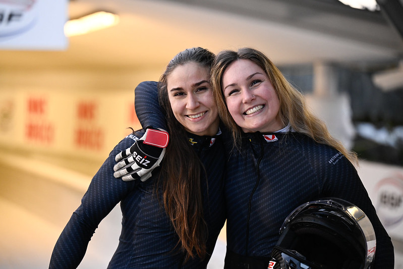 Isabela Indruchová (vlevo) společně s bývalou kolegyní Leou Haslwanterovou foto: ibsf.org